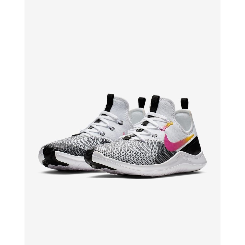 New Womens  Nike Free  TR 8 Black White Fuchsia Training Shoes sz 6